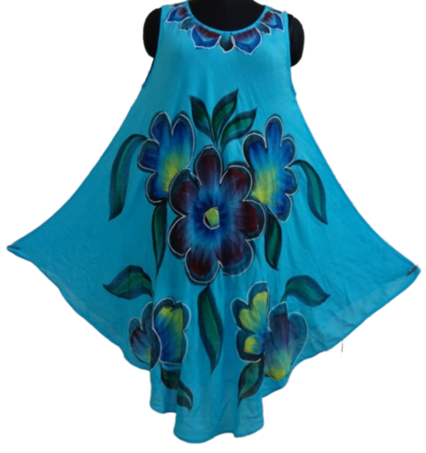 Ladies Printed Rayon Dress - Bust Size: 24 Inch (In)