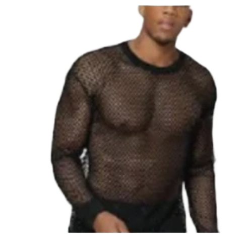 Mens Mesh Long Sleeve T Shirt - Age Group: Adult