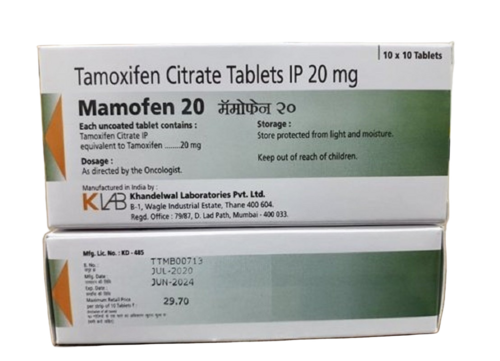 Mamofen 20 Tamoxifen Citrate Tablets - Origin: Indian