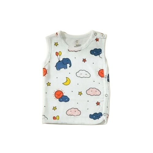 Paper White Muslin Newborn Baby Dress