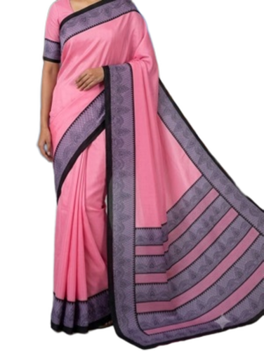 Pink Colour Uniform Sarees for Aanganwadi Female Staff