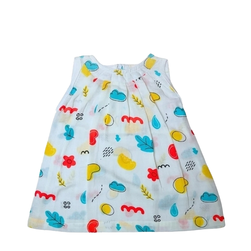 White Muslin Baby Frock