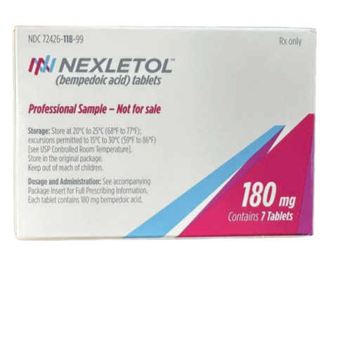 180 Mg Nexletol (Bempedoic Acid) - Cas No: 738606-46-7