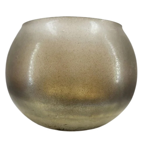Light Brown Glass Candle Holders - Design: Modern