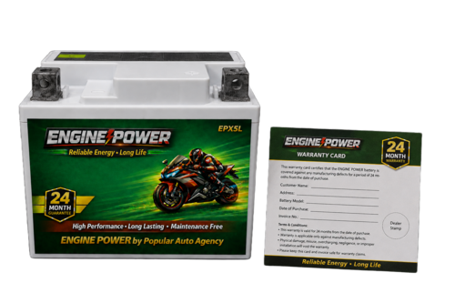 Engine Power 5Z Battery Maintenance Free Vrla Technology Motorcycle Battery Scooters Battery Two Wheeler Battery - Battery Capacity: 5
