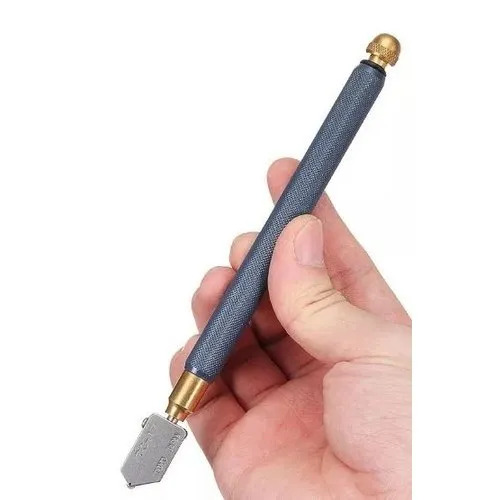 Metal Handle Glass Cutter - Color: Gray