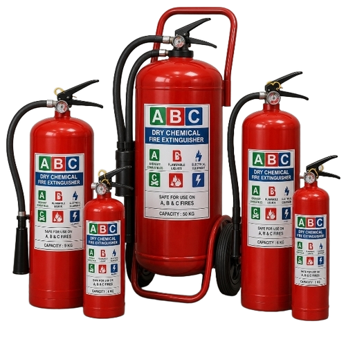 Dry Fire Extinguisher Cylinder - Color: Red