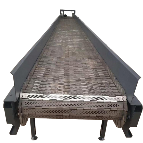 Slat Conveyor In Galvanized Carbon Steel For Wood Transmission
