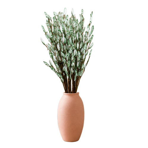 Tecksoi Green Tetul Pata Sola Flower Sticks - Color: Natural