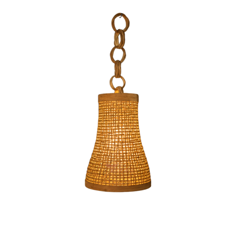 Tecksoi Handwoven Bamboo Lamp Cover For Decor - Color: Natural