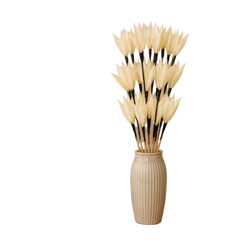 Tecksoi Jumbo Palm Lily Flower Sticks - Color: Natural