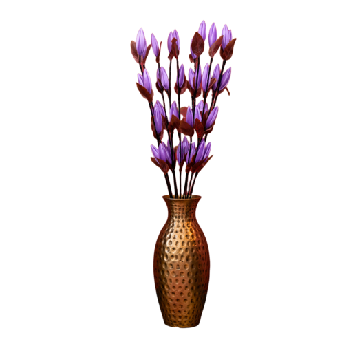 Tecksoi Multiple Purple Silk Lotus Buds Flower Sticks