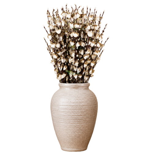 Tecksoi Natural Sola Wood Lily Flower Sticks - Size: 24 Inch