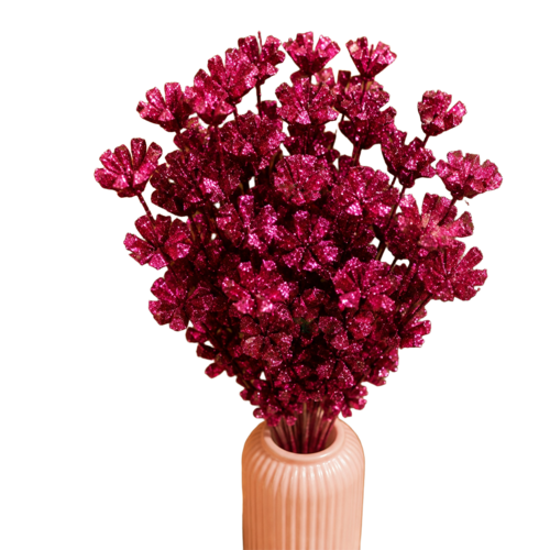Tecksoi Pink Glitter Touch Sola Flower Sticks