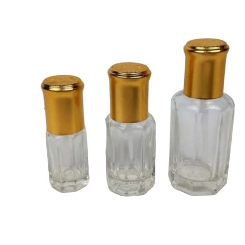 Clear Glass Attar Bottle