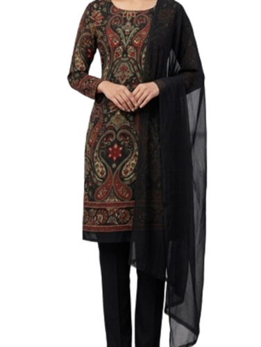 Fashionable Designer Salwar Suits - Color: Black