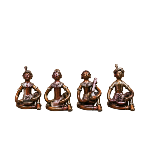 Tecksoi Swar Sangeet Sculpture Terracotta Art Idols - Design Type: Folk Airt