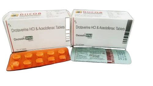 Aceclofenac 100mg Drotaverin 80mg Tablet