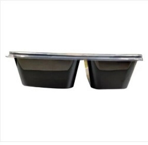 Plastic Food Packaging Containers - Color: Black And Trasparent