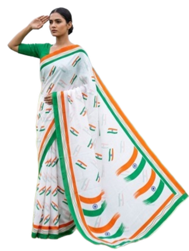 Silk Georgette Fabric Saree