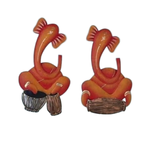 Ganesha Wall Decor - Color: Orange