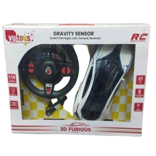 Remote Control Car Toy - Color: Black And White