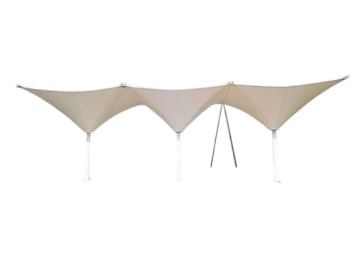 Prefab Inverted Umbrella Tensile Structure - Color: White