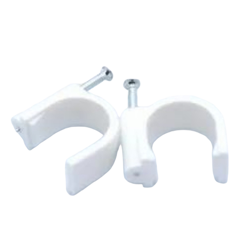 Pvc White Wire Clip