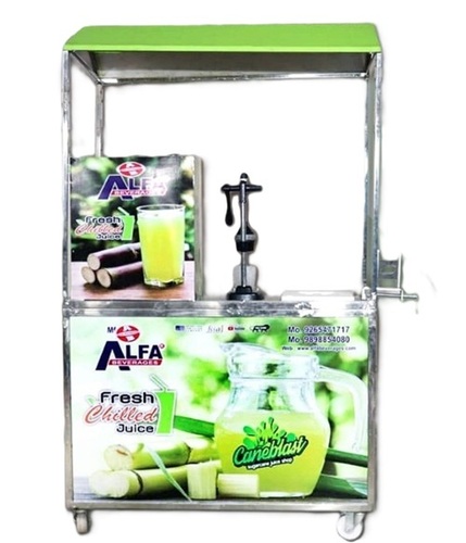 Sugarcane Juice Machine With Trolley