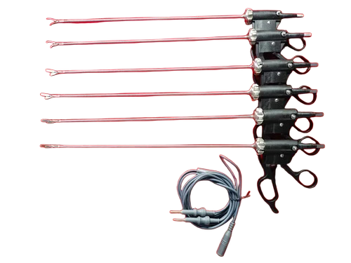 Laparoscopic Bissinger Bipolar Maryland Ruby Fenestrated 5mmx330mm Reusable Surgical Instruments