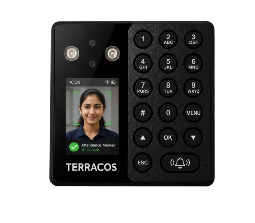 Multi Biometric Access Control Device Face+Palm+Pin - Battery Backup: 8 Hours