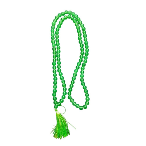 Green Jade Beads Mala - Beads Material: Stone