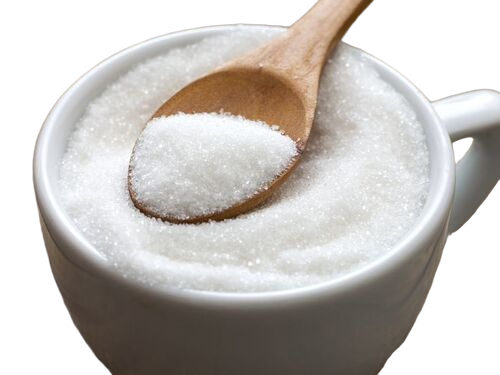 white refined sugar