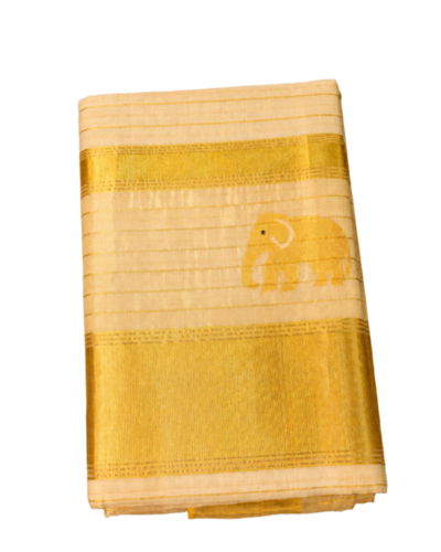Cotton Silk Elephant Saree