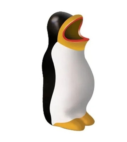 Frp Fiberglass 3 Feet Penguin Dustbin