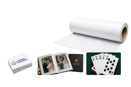 Non Tearable Paper For Playing Cards - Color: White