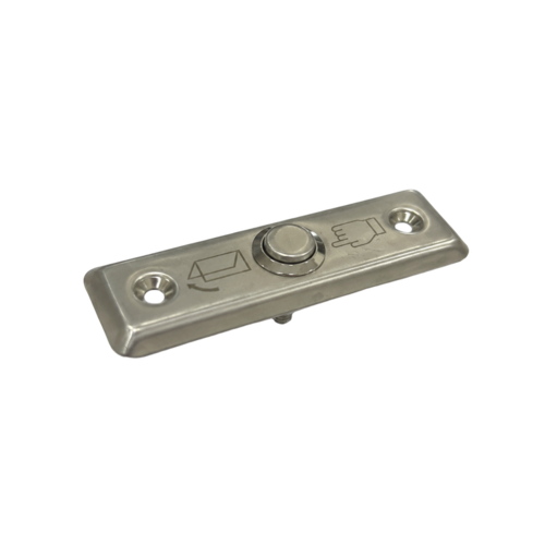 3X1 Ss Push Button - Color: Silver