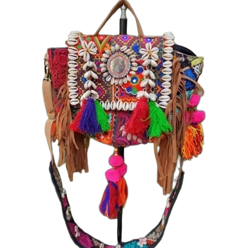 Cotton Patchwork Sling Bag