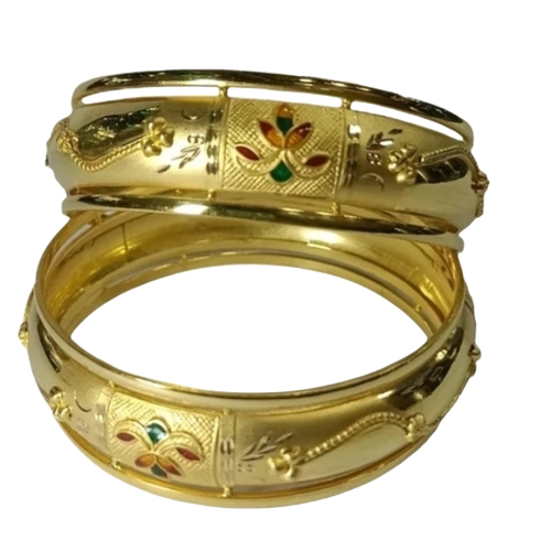Golden Bandhel Bangles
