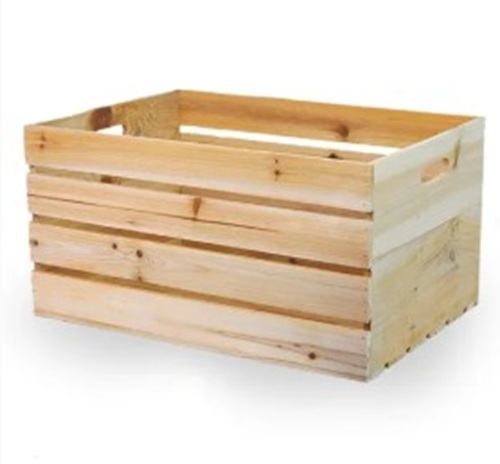 Rectangular Wooden Storage Crate