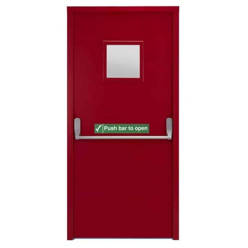 Red Fire Resistant Doors