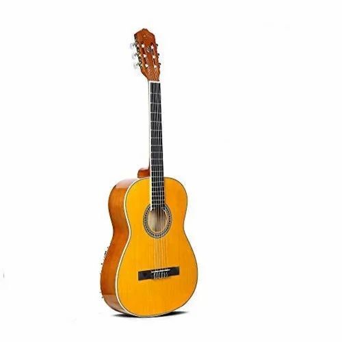 Solid Body Brown Guitar By Givson Musical Industry