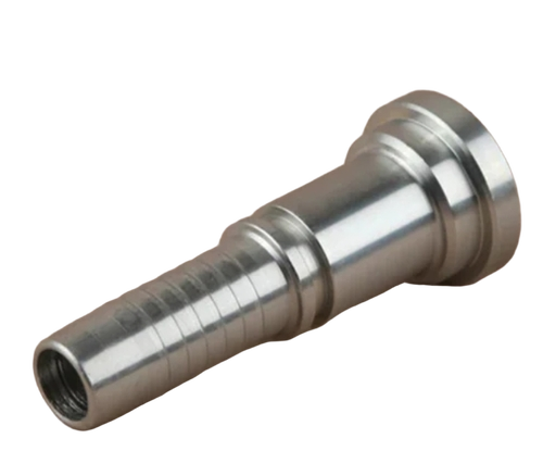Hydraulic Hose Nipple - Color: Silver