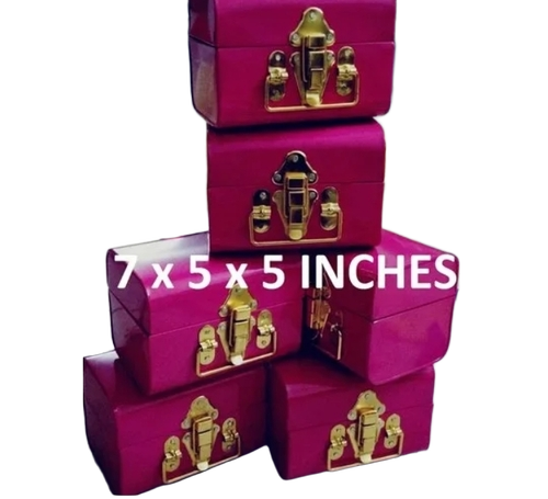 Metal Gift Trunk - Color: Pink