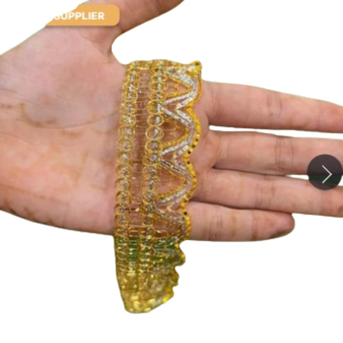 Gold Jali Lace