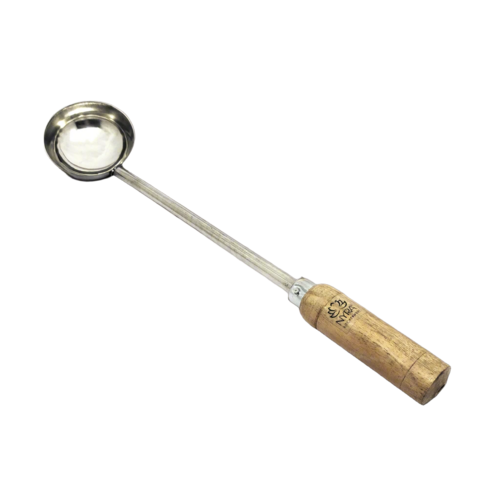 Stainless Steel Ladle With Wooden Handle