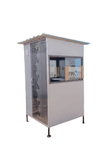 Grey 4x4 Feet Portable Security Cabins