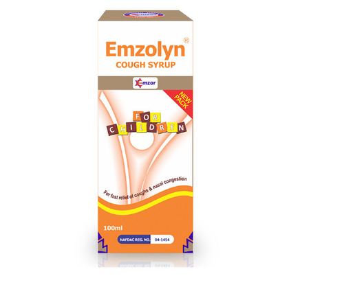 Emzolyn Cough Syrup For Children X100Ml - Dosage Form: Liquid