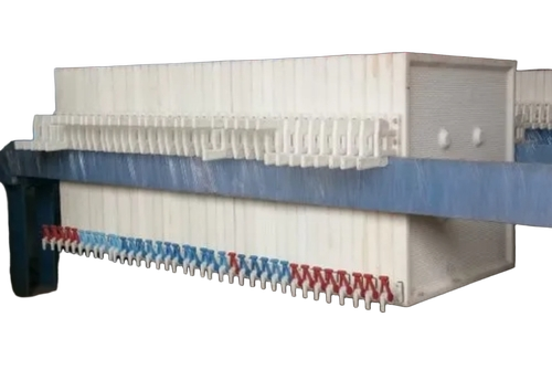Manual Hydraulic Filter Press Machine - Color: White