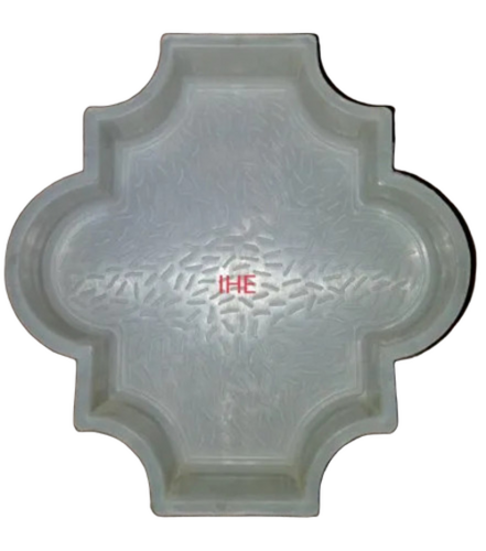 White Interlocking Paver Block Mould - Material: Plastic
